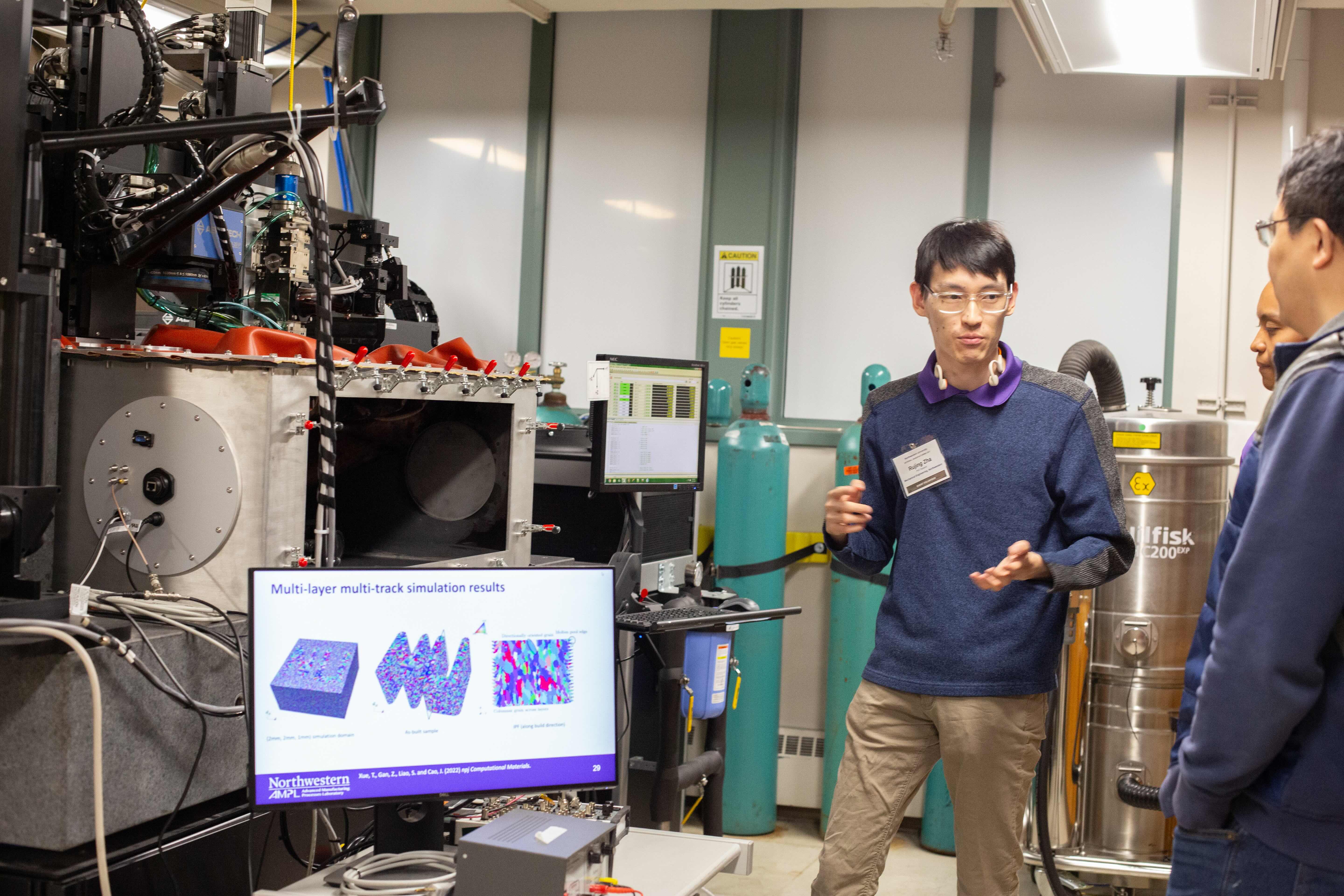 R. Zha graduate student in lab